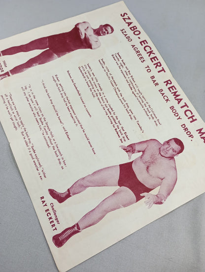 Coliseum WRESTLING NEWS(1950.1.24)