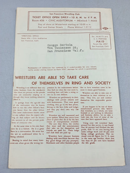 West Coast WRESTLING NEWS(1950.11.21)