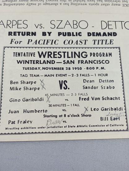 West Coast WRESTLING NEWS(1950.11.28)