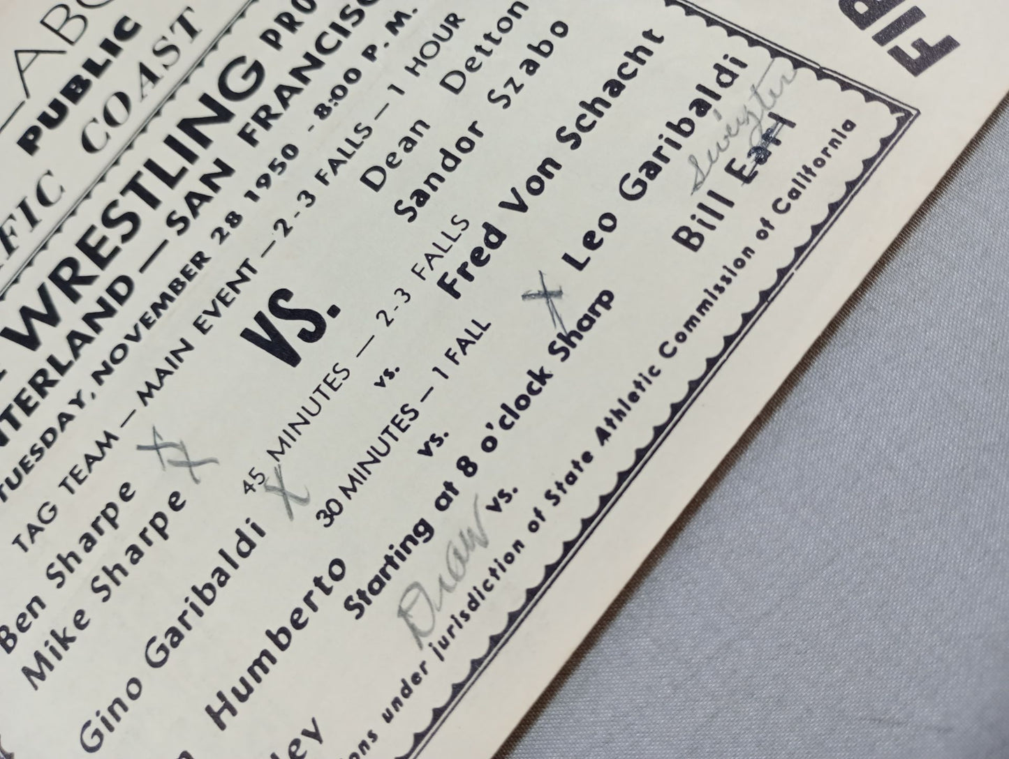 West Coast WRESTLING NEWS(1950.11.28)