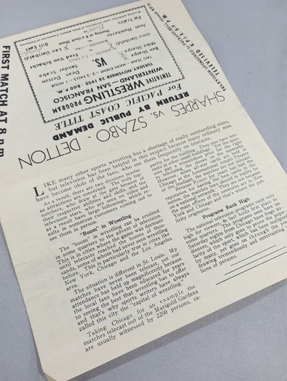 West Coast WRESTLING NEWS(1950.11.28)