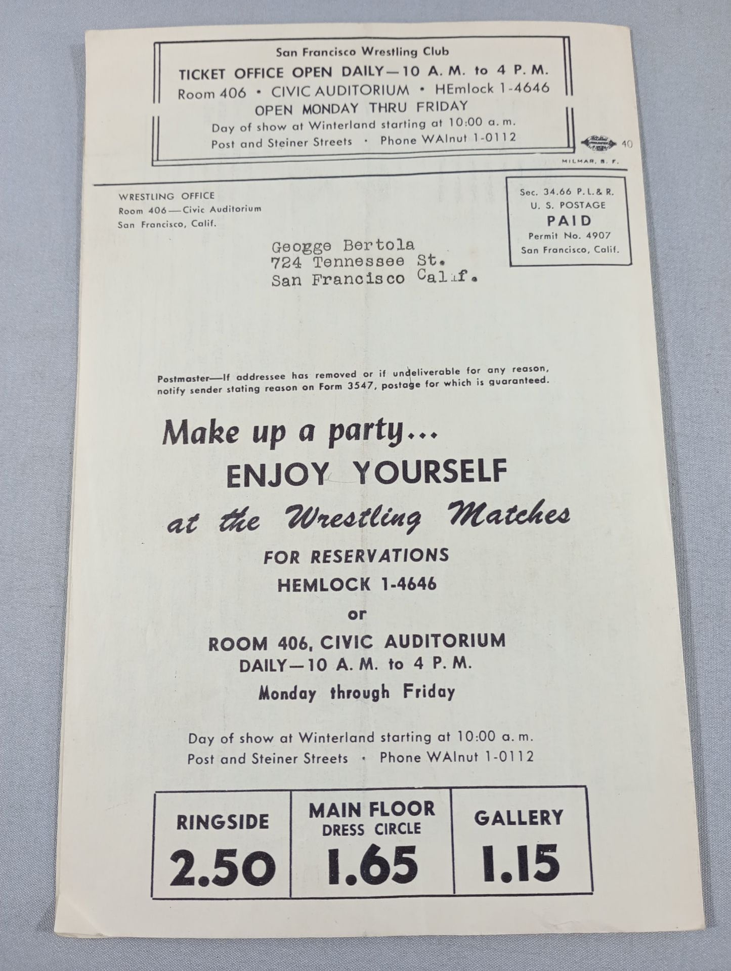 West Coast WRESTLING NEWS(1950.11.28)