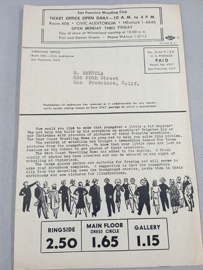 West Coast WRESTLING NEWS(1950.12.12)