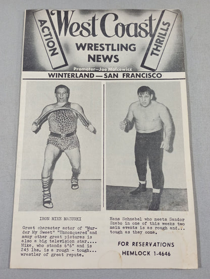 West Coast WRESTLING NEWS(1951.1.16)