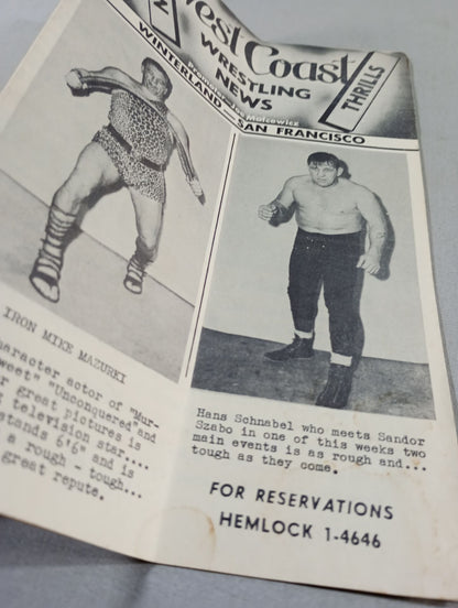 West Coast WRESTLING NEWS(1951.1.16)