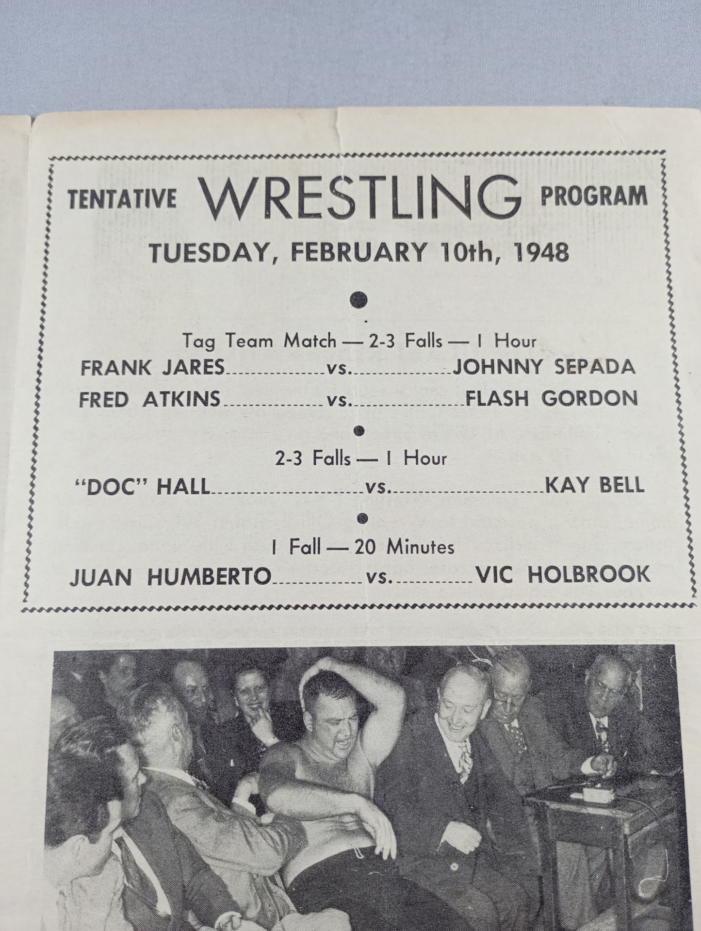 Coliseum WRESTLING NEWS(1948.2.10)