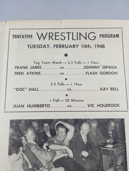 Coliseum WRESTLING NEWS(1948.2.10)