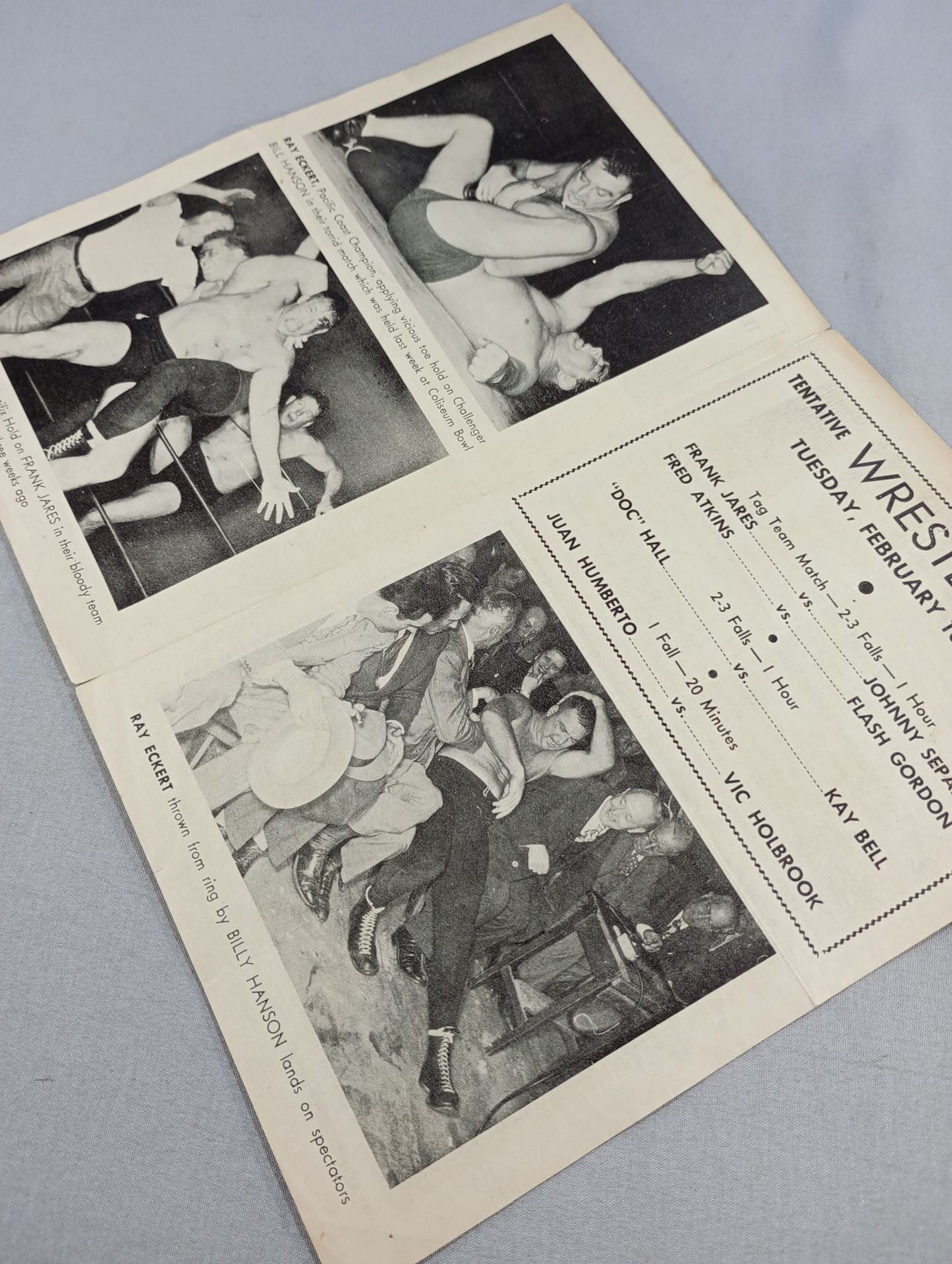 Coliseum WRESTLING NEWS(1948.2.10)