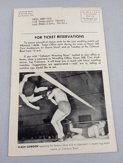 Coliseum WRESTLING NEWS(1948.2.10)