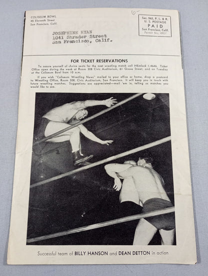 Coliseum WRESTLING NEWS(1948.2.17)