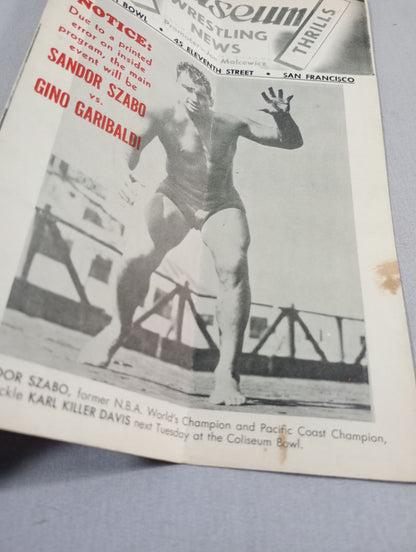Coliseum WRESTLING NEWS(1949.7.19)