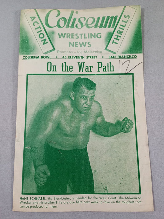 Coliseum WRESTLING NEWS(1949.3.15)