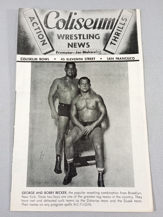 Coliseum WRESTLING NEWS(1949.9.20)