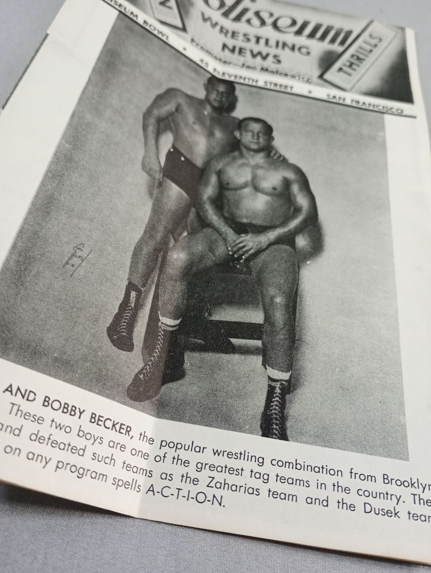 Coliseum WRESTLING NEWS(1949.9.20)