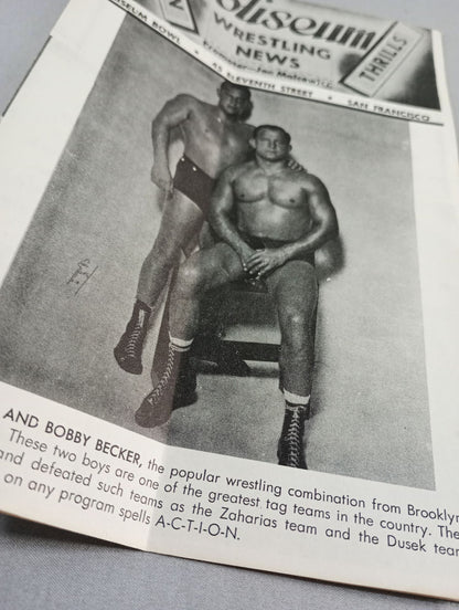 Coliseum WRESTLING NEWS(1949.9.20)