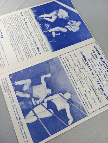 Coliseum WRESTLING NEWS(1949.1.25)