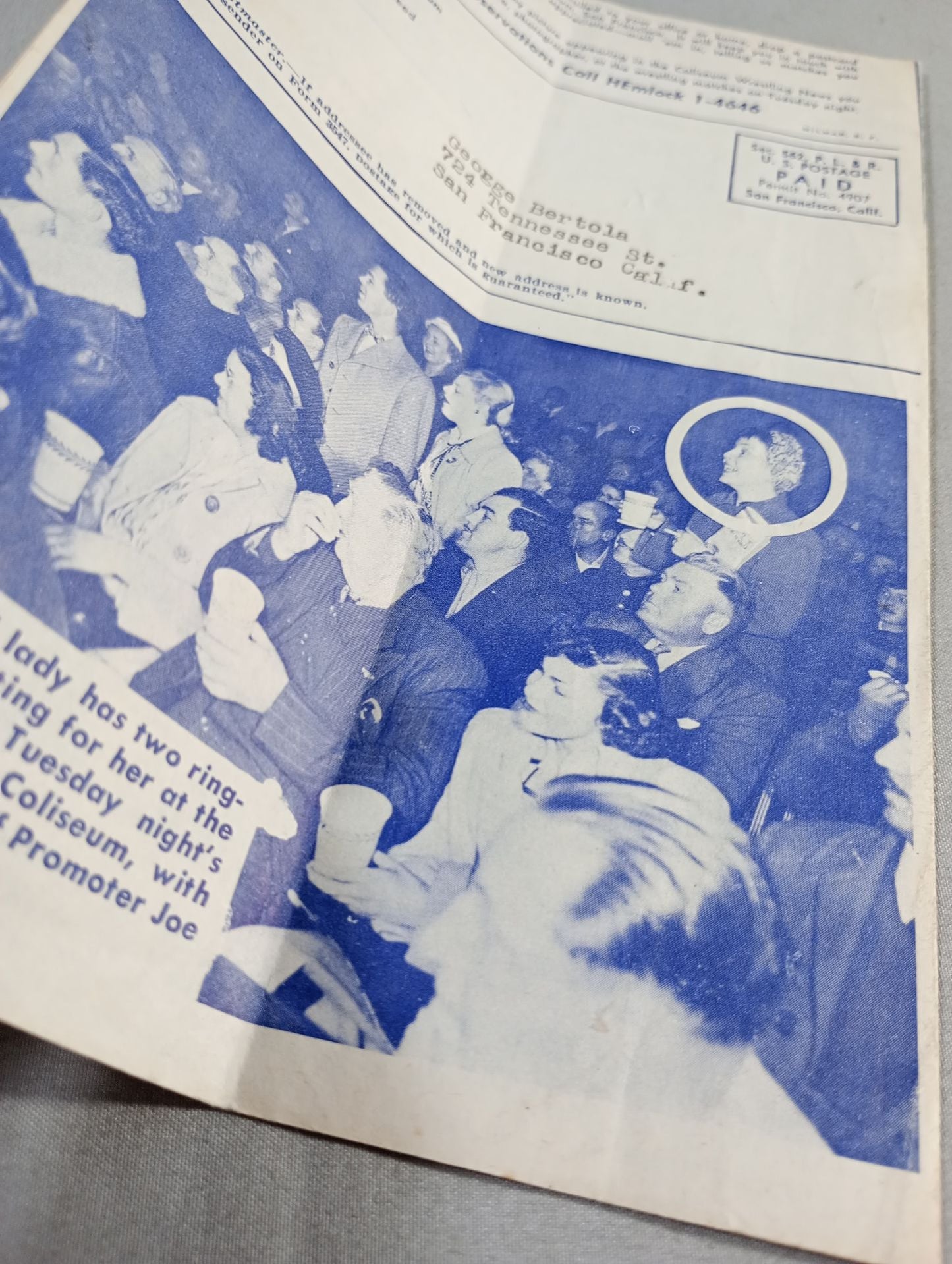 Coliseum WRESTLING NEWS(1949.1.25)