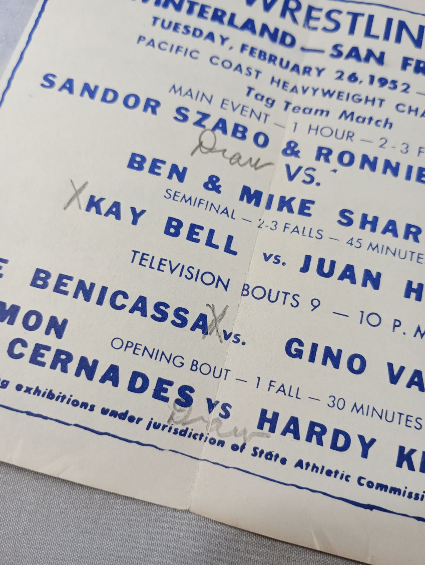 West Coast WRESTLING NEWS(1952.2.26)