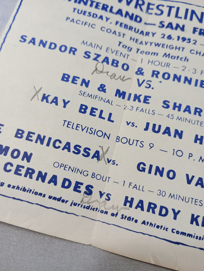 West Coast WRESTLING NEWS(1952.2.26)