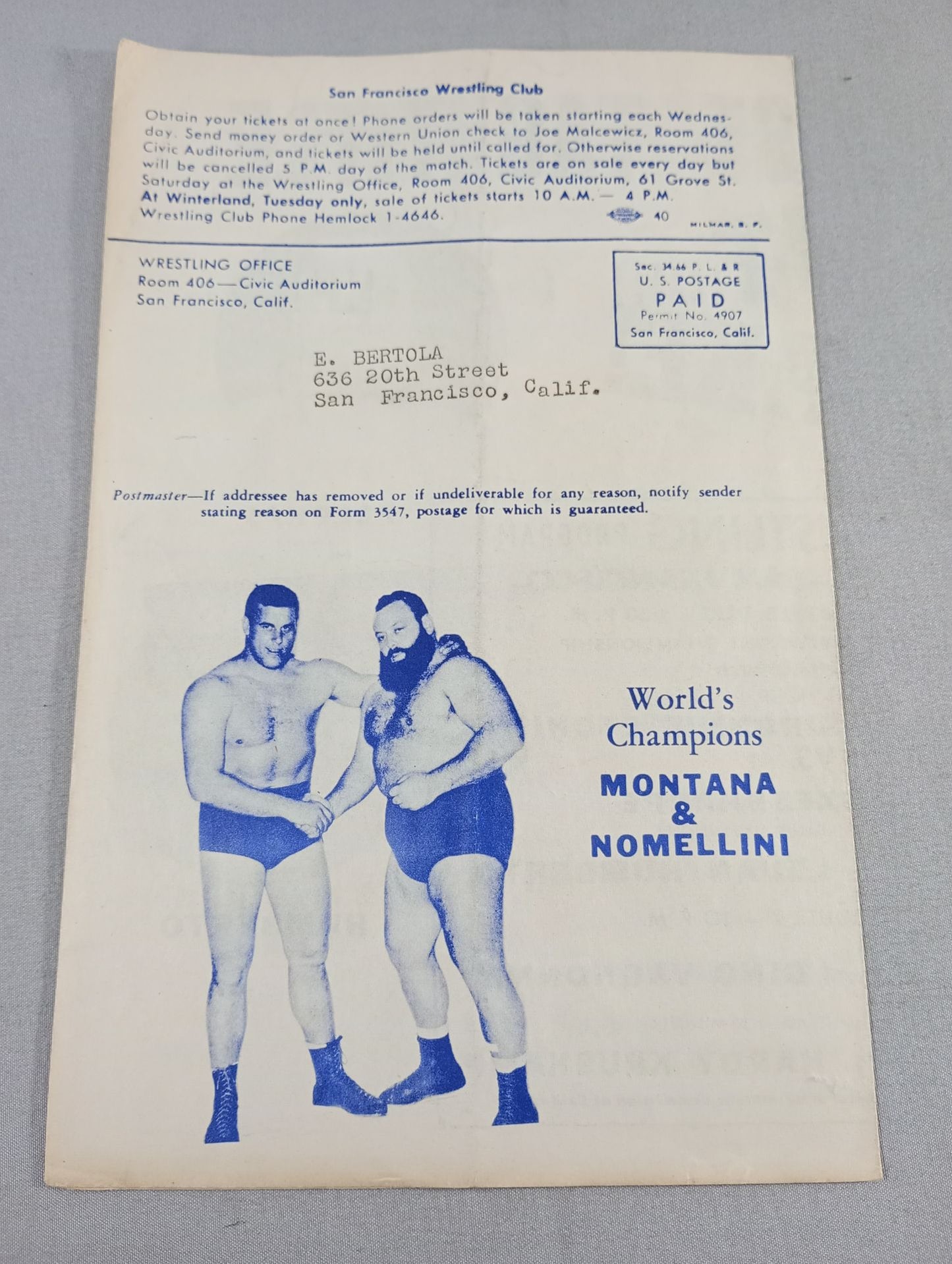 West Coast WRESTLING NEWS(1952.2.26)