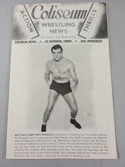 Coliseum WRESTLING NEWS(1949.1.18)