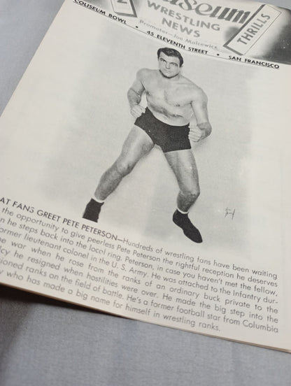 Coliseum WRESTLING NEWS(1949.1.18)
