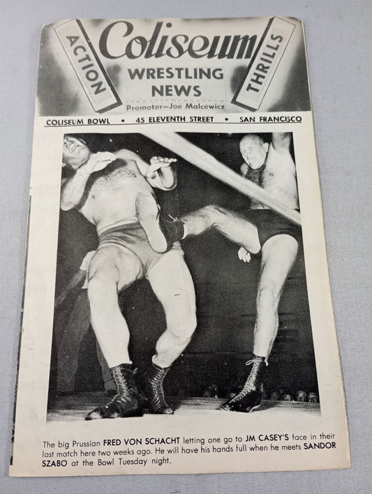 Coliseum WRESTLING NEWS(1948.12.14)