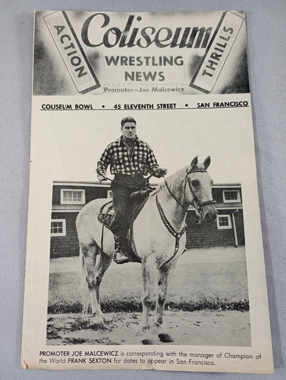 Coliseum WRESTLING NEWS(1948.9.14)