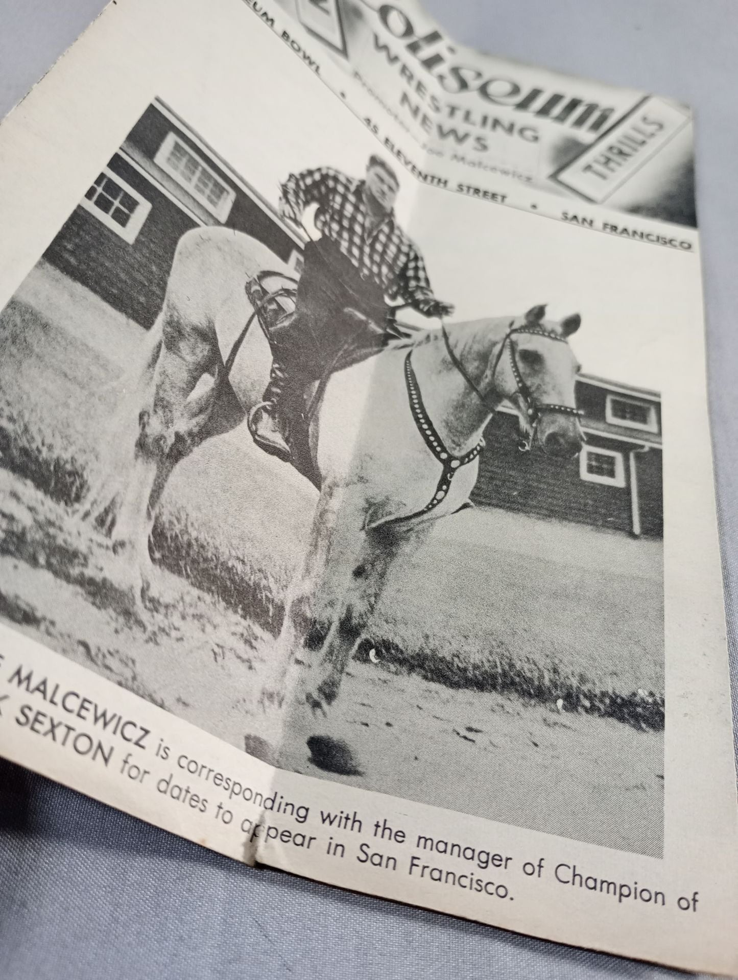 Coliseum WRESTLING NEWS(1948.9.14)