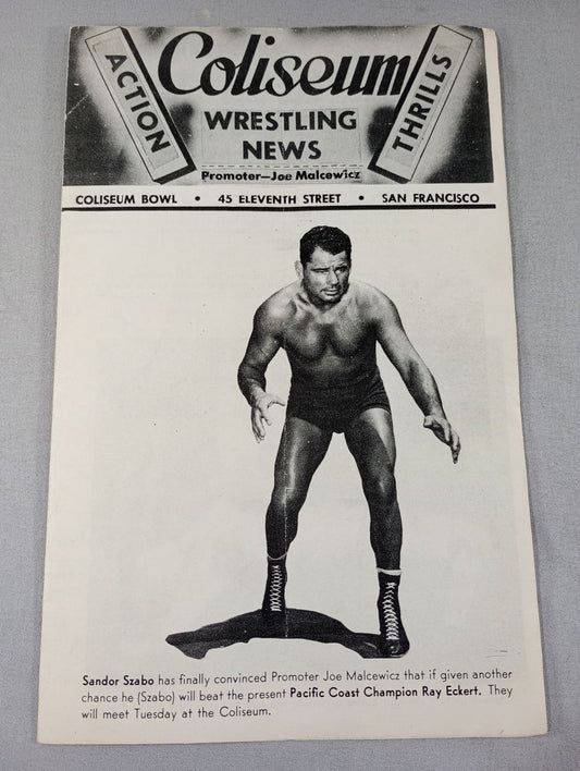 Coliseum WRESTLING NEWS(1950.1.10)