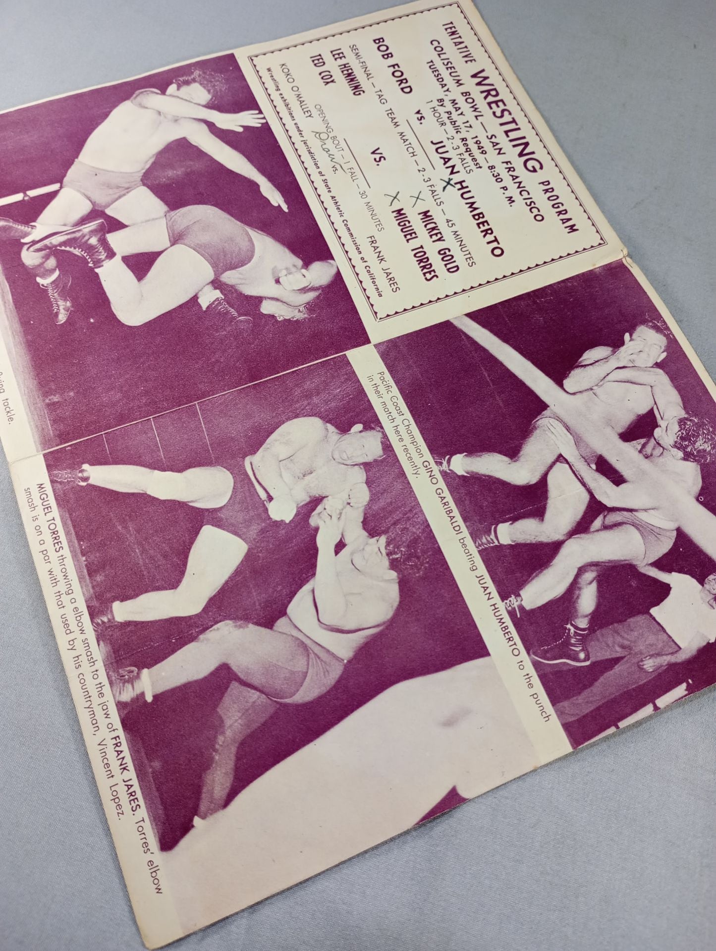 Coliseum WRESTLING NEWS(1949.5.17)