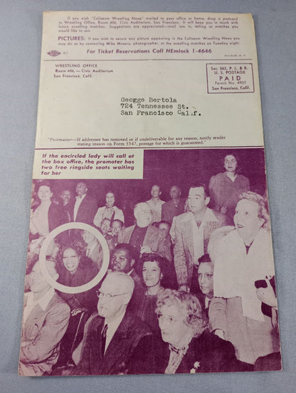 Coliseum WRESTLING NEWS(1949.5.17)