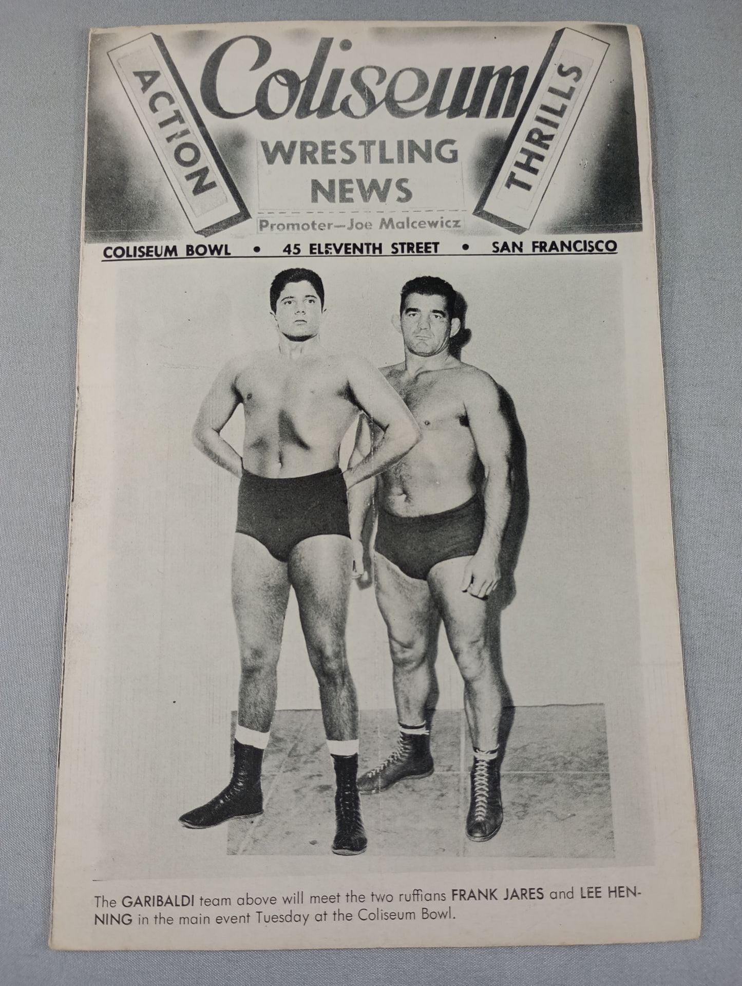 Coliseum WRESTLING NEWS(1949.5.31)