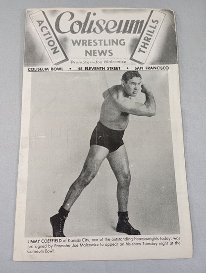 Coliseum WRESTLING NEWS(1949.5.24)