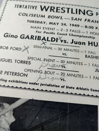 Coliseum WRESTLING NEWS(1949.5.24)