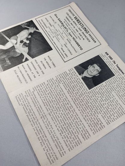 Coliseum WRESTLING NEWS(1949.5.24)