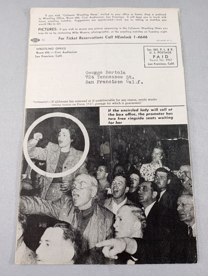 Coliseum WRESTLING NEWS(1949.5.24)