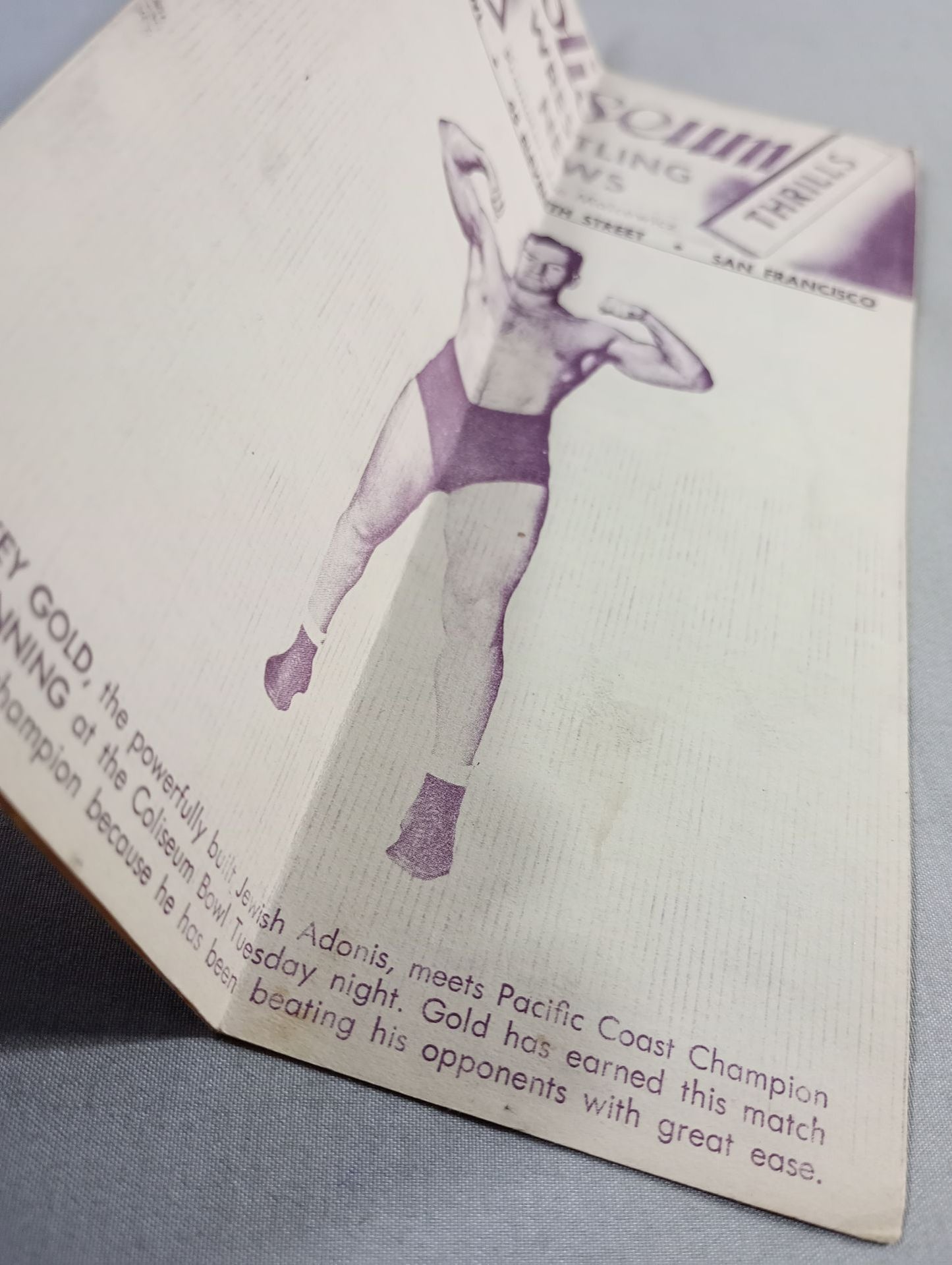 Coliseum WRESTLING NEWS(1949.2.8)