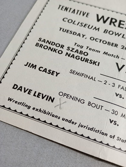 Coliseum Wrestling  NEWS(1948.10.26)