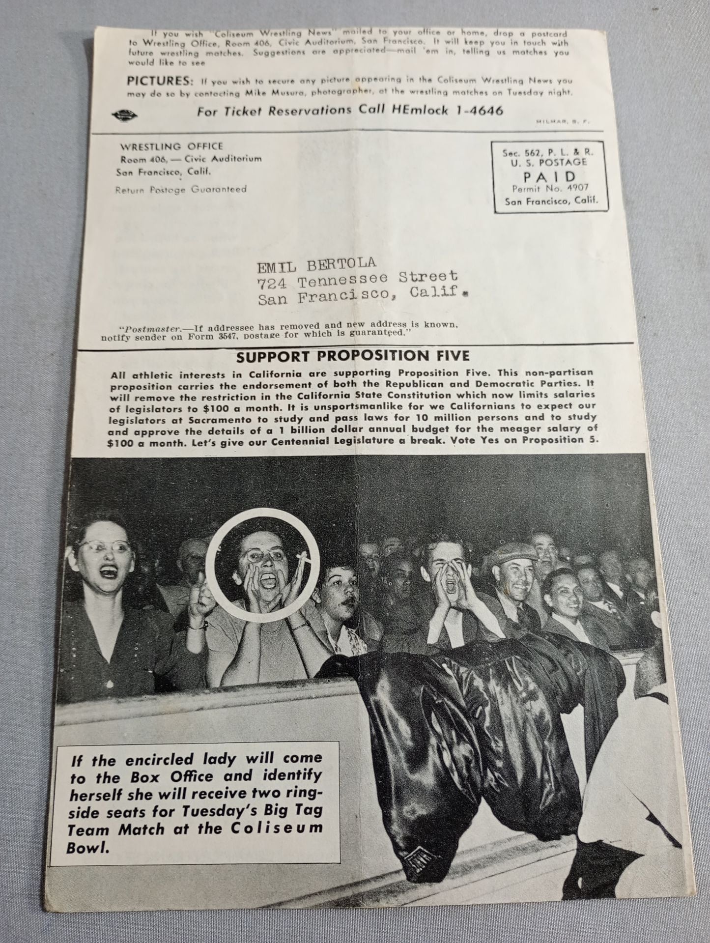 Coliseum Wrestling  NEWS(1948.10.26)