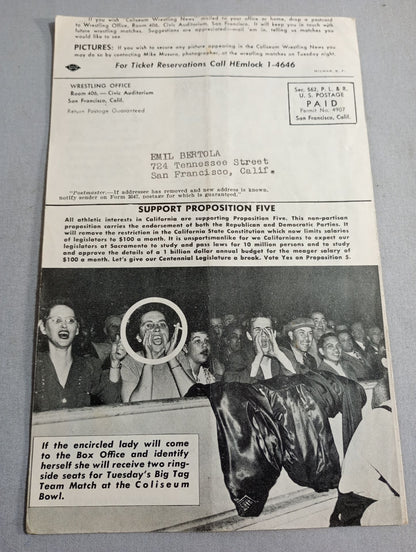 Coliseum Wrestling  NEWS(1948.10.26)