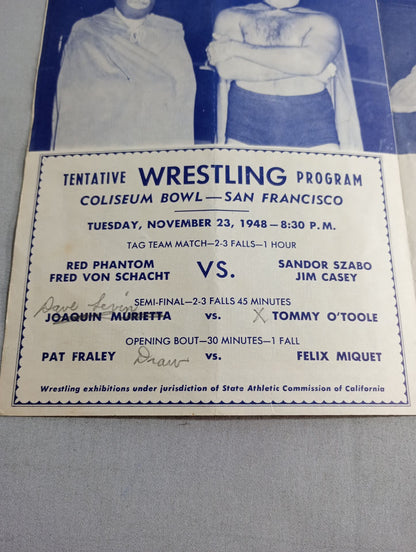 Coliseum WRESTLING NEWS(1948.11.23)