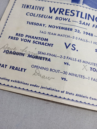 Coliseum WRESTLING NEWS(1948.11.23)