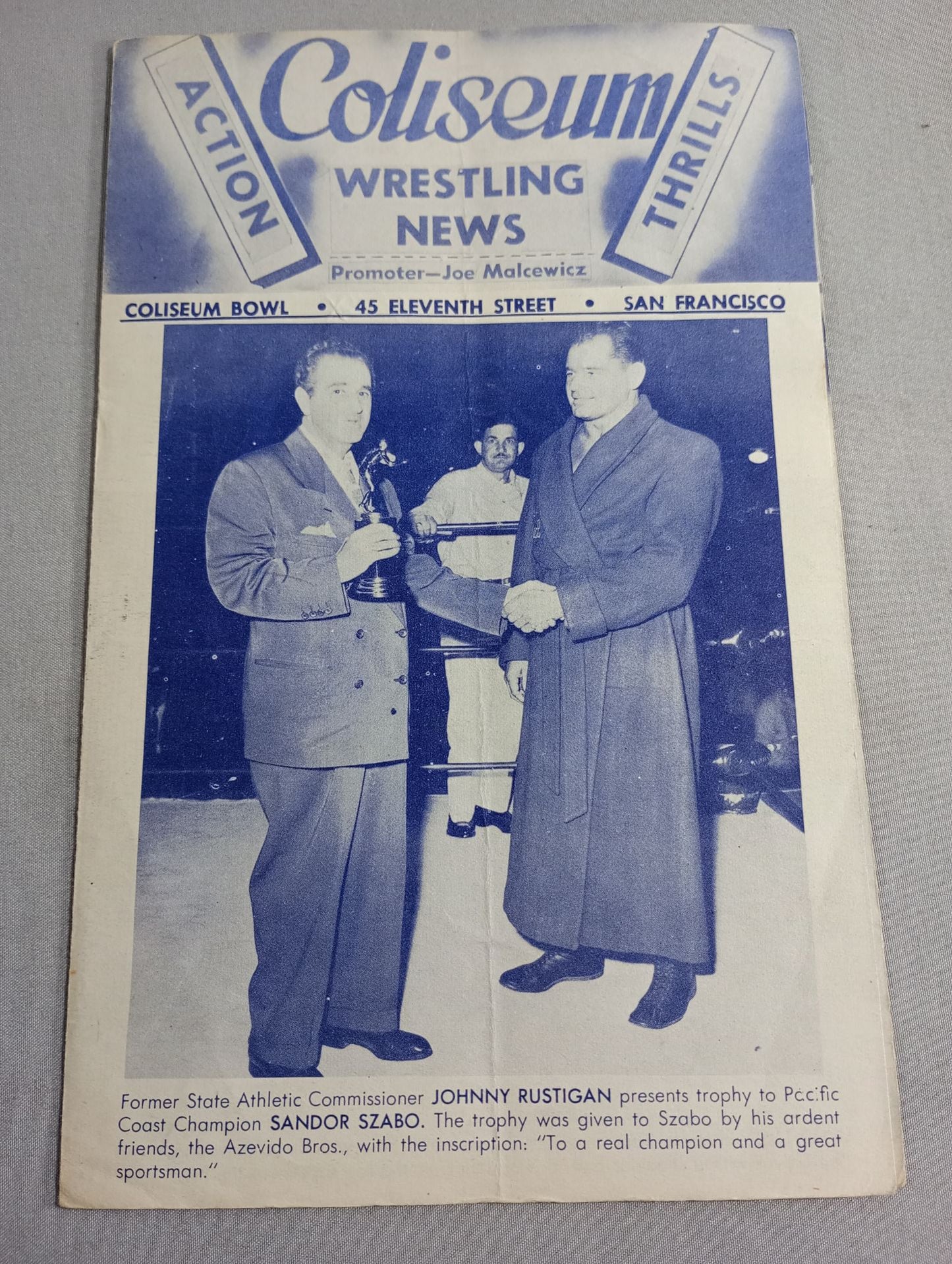 Coliseum WRESTLING NEWS(1948.11.30)