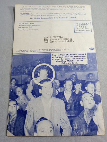 Coliseum WRESTLING NEWS(1948.11.30)
