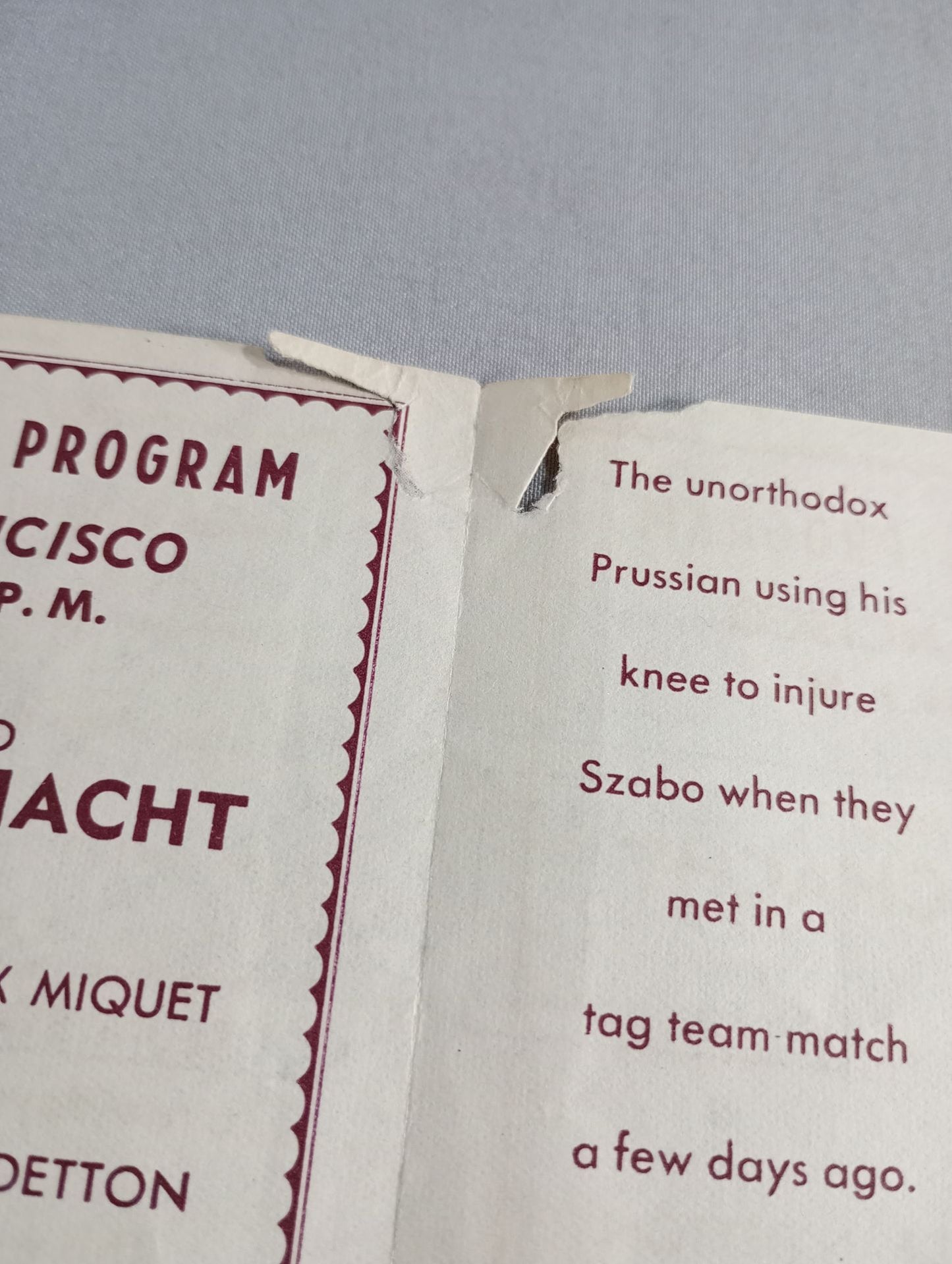 Coliseum WRESTLING NEWS(1948.12.7)