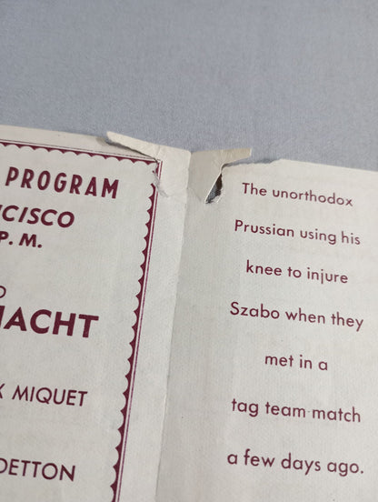 Coliseum WRESTLING NEWS(1948.12.7)