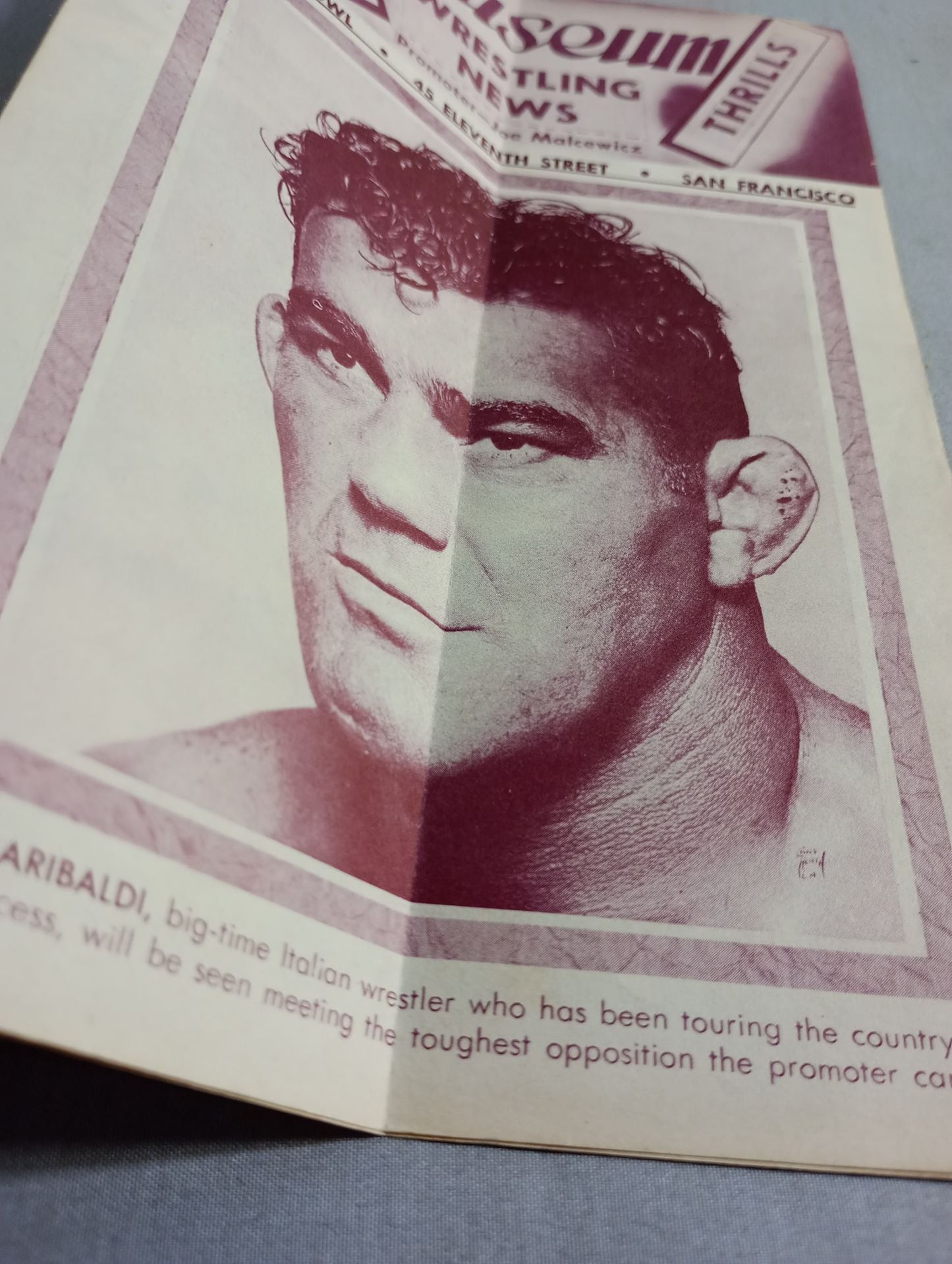 Coliseum WRESTLING NEWS(1948.12.7)