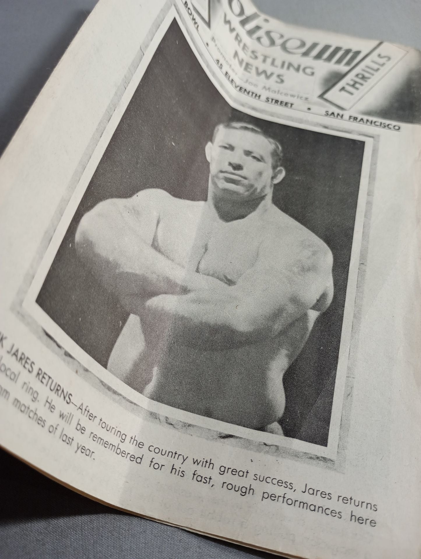 Coliseum WRESTLING NEWS(1949.2.1)