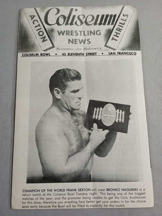 Coliseum WRESTLING NEWS(1948.10.19)